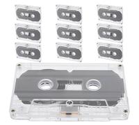 UKCOCO Lot de 10 Cassettes Audio Vierges Rétro de 30 Format Compact Polyvalentes pour Enregistrement Musical Discours et Messages Personnalisés pour DIY Cours et Fêtes