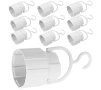 UKCOCO Lot de 10 Douilles B22 avec Crochet, Support D'ampoule LED Rechargeable pour Lampe de Secours et Camping, Culot Compatible Ampoules Led, Éclairage Portable Multifonctionnelle