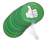 UKCOCO Lot de 10 Palettes de Vote Double Face Oui/non en Plastique Robuste, Outils D'engagement en Classe pour Enseignants, Palettes de Réponse Interactives Adaptées aux Activités