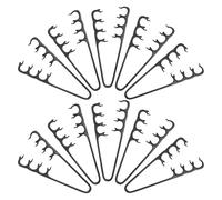 UKCOCO Lot de 10 Peignes à Dents Larges Volumisant Noirs, Peignes à Crêper Unisexes pour Donner du Volume aux Racines, Outil de Coiffage Antistatique pour Cheveux Bouclés, Franges