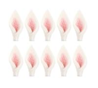 UKCOCO Lot de 10 Set de Décorations Oreilles de Lapin en Feutrine Blanche Accessoires DIY pour Bricolage de Pâques Fournitures Créatives pour Décoration Festive et Vêtements