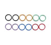 UKCOCO Lot de 12 Bagues De Pattes pour Pigeons Colorées en Aluminium, Identification Solide, Légères Et Résistantes, Taille Standard, Élevage Et Suivi D’Oiseaux, Éleveurs Et Amateurs D’Oiseaux