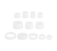 UKCOCO Lot de 12 Bagues Plastique 7-20Mm pour Meuleuse D’Établi Adaptateurs D’Anneaux Blancs Kit D’Adaptation Précis Accessoires Industriels Polyvalents pour Meulage et Finition