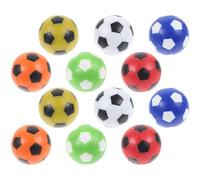 UKCOCO Lot de 12 Ballons de Foot en Plastique Hips, Couleurs Assorties, Accessoires de Remplacement pour Foot de Table, Usage Loisirs et Matchs