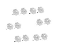 UKCOCO Lot de 12 Boîtes à Bonbons en Plastique Blanc Alimentaire Forme Cœur Légères et Portables pour Mariage Fête de Naissance et Rangement Élégant de Dragées