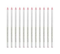 UKCOCO Lot de 12 Crayons Cire Blancs Effaçables à Haute Température pour Couture Professionnelle, en Plastique, pour Marquage et Traçage Précis