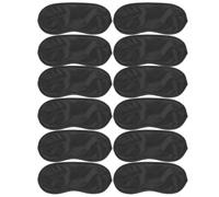 UKCOCO Lot de 12 masques de sommeil en satin, occultants et anti-lumière. | Masque de sommeil noir idéal pour la chambre, l'hôtel, la sieste ou le travail posté. Texture douce, fixation par