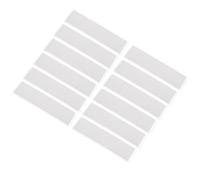 UKCOCO Lot de 12 Set de Porte-étiquettes Transparents Auto-adhésifs 1,18 X 4,33 Pouces avec 36 Cartes Blanches, Pochettes pour Fiches Bristol, Couverture de Carte en Pvc, pour Bureaux,