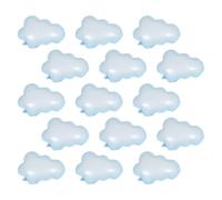 UKCOCO Lot de 15 Ballons Décoratifs Nuage en Aluminium Gonflés à L'Hélium Film d'Aluminium Brillant Forme Nuage Irrégulière Accessoires pour Fête d'Anniversaire Shower et Décoration