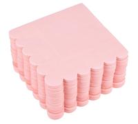 UKCOCO Lot de 150 Serviettes Jetables Roses Festonnées en Papier Résistant Serviettes de Table pour Anniversaire Mariage et Shower pour Fête et Réception