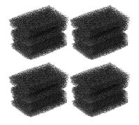 UKCOCO Lot de 16 Éponges à Maquillage Halloween 4x6x1 Cm, Mousse Dense Noire pour Effets Spéciaux Cicatrices, Plaies, Maquillage Artistique, pour Fêtes, Carnaval et Cosplay
