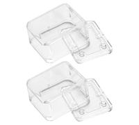 UKCOCO Lot de 2 Accessoires Transparents pour Boîte à Musique à Manivelle, Pièces de Mécanisme en Plastique pour Bricolage et Réparation, Compatibles Boîtes à Musique Vintage, Kit DIY