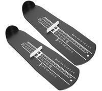 UKCOCO Lot de 2 Appareils de Mesure de Chaussures US pour Adultes et Garçon et Filles, Règle à Chaussures Noire en Plastique Solide, Guide des Tailles Précis pour Pointure Homme et