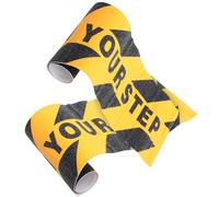UKCOCO Lot de 2 Autocollants Antidérapants 15X60 CM Inscription Noire et Jaune « Watch Your Step » Panneaux D’Avertissement pour Sols Glissants Escaliers Adhésif Puissant et