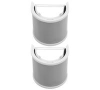 UKCOCO Lot de 2 Bonnettes Anti-Pop de U pour Microphone Vocal Filtre Anti-Pop en Maille Métallique Blanche avec Mousse Protection Anti-Vent Légère pour Enregistrement Studio Podcast