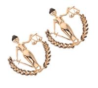 UKCOCO Lot de 2 Broches Avocat Balance Justice en Alliage Doré Épinglettes pour Costume et Revers Présent Homme Élève en Droit Accessoire Bijou Symbolique pour Maintien de L’Ordre