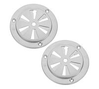 UKCOCO Lot de 2 Clapets D'aération de Four en Acier Inoxydable Argenté Dispositif de Ventilation Haute Capacité Et Pratique 2 Pièces