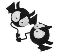 UKCOCO Lot de 2 Décorations D’antenne de Voiture Mignonnes en Plastique Solide, Motifs Petits Diables Rouges, Légères et Résistantes aux Intempéries, Accessoires Extérieurs pour SUV,