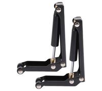 UKCOCO Lot de 2 Dispositifs de Fermeture Douce pour Piano en Métal, Amortisseurs Noirs Silencieux pour Couvercle de Piano, Accessoire Solide et Anti-Chute pour Protection