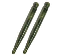 UKCOCO Lot de 2 en Jade Outil de Réflexologie Masseur de Points de Pression Visage Yeux Apaisant et Relaxant Outil de Soin Peau Femmes