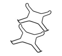 UKCOCO Lot De 2 Grilles De Brûleur En Acier Inoxydable Antidérapantes, Support Compact Pour Wok, Anneau De Support Pour Cuisinière à Gaz, Accessoires Multifonctions Cuisine, Noirs, 4 Pattes