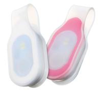 UKCOCO Lot de 2 Lampes Torches LED Magnétiques à Clipser, Coque Silicone Blanche et Rouge, Éclairage Nocturne pour Course, Veilleuse Légère Multifonction pour Infirmière et Randonnée,