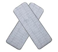 UKCOCO Lot de 2 Lingettes de Rechange en Microfibre Lavables pour Tête de Balai Chiffon de Nettoyage Réutilisable Serpillères Microfibres pour Sols Durs - Parquet Carrelage