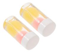 UKCOCO Lot de 2 Liquides Nettoyants pour Pinces à Épiler à Cils, Dissolvant de Colle, Flacons sans Étiquette Billes Colorées Aléatoires, Liquide Pratique pour Usage Couleur Aléatoire