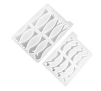 UKCOCO Lot de 2 Moules à Pièces d'Échecs en Silicone et Résine Époxy Flexibles, Surface Lisse pour Démoulage Facile, pour Activités Manuelles et Décoration Intérieure