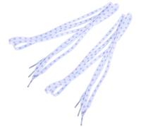 UKCOCO Lot de 2 Paires de Lacets Plats en Polyester 120 Cm Blancs à Motifs Cœurs Violets, Lacets Colorés Décoratifs pour Chaussures Toile, Baskets et Chaussures de Sport, Accessoires