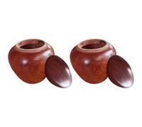 UKCOCO Lot de 2 Petites Urnes Funéraires en Bois Précieux Compactes pour Cendres Humaines ou Animaux Urnes Souvenirs Miniatures Scellées Légères et Portables pour Rangement