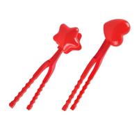 UKCOCO Lot de 2 Pinces à Neige Extérieures en Plastique, Forme Cœur, Créateur Créatif de Boules de Neige pour Garçon et Filles, Jouets d'hiver Amusants pour Jeux en Plein Air, Protège