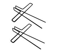 UKCOCO Lot de 2 Pinces à Notes de Musique en Clips de Partition Noir Supports de Pages de Musique Accessoires Pratiques pour Musiciens