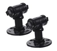 UKCOCO Lot De 2 Poignées De Porte D’armoire En Fer Style Industriel Vintage, Finition Oxydée, Poignées De Meuble Rustiques Pour Meubles Cuisine Et Salle De Bain, Accessoires De Rénovation Maison