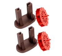 UKCOCO Lot de 2 Roues à Eau Miniatures Rouges 6 CM en Plastique Solide pour Décoration D’Aquarium et Jardin Zen Fontaine Miniature Silencieuse Mouvement D’Eau pour Ambiance Relaxante