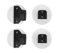 UKCOCO Lot de 2 Set de Connecteurs Plastiques Noirs pour Barrière de Sécurité Garçon et Filles, Accessoires pour Parc à Jeux, Kit D'extension Intérieur pour Fixation Stable