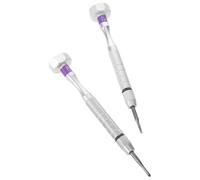 UKCOCO Lot de 2 Tournevis pour Lunettes Manche Ergonomique, Mini Tournevis 1.8 Mm Cruciforme et Plat, Outil de Réparation Polyvalent pour Lunettes de Soleil, Montres et Bijoux, Kit