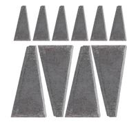 UKCOCO Lot de 20 Coins Triangulaires en Acier au Carbone, Petite Taille, Outil de Réparation de Marteau pour Renforcement des Clous et Cales de Sécurité, Accessoire Polyvalent pour Hache