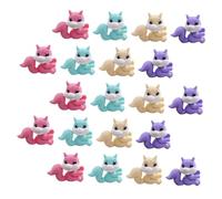 UKCOCO Lot de 20 Mini Gommes Animaux De Dessin Animé Écureuil, Gomme Scolaire Garçon Et Filles, Caoutchouc Sûr, Ensemble Multicolore pour Papeterie Maternelle Et Activités Scolaires