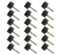 UKCOCO Lot de 20 Paires D'embouts de Talon Rond Noirs 10 Mm pour Chaussures à Talons Hauts Protège-talons Antidérapants et Résistants Kit de Remplacement pour Entretien et Réparation