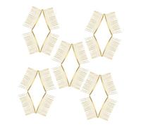 UKCOCO Lot De 20 Peignes à Cheveux En Métal Doré 20 Dents Pour Femmes Accessoires De Coiffure Peigne à Insertion Portable Pour Mariages Et Chignons
