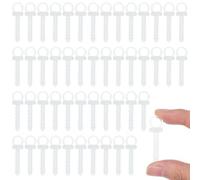 UKCOCO Lot de 200 Bouchons Décoratifs Transparents pour Boules de Noël en Mousse 36 X 10 CM Supports Suspendus DIY pour Accessoires de Décoration Festive et Création Artisanale