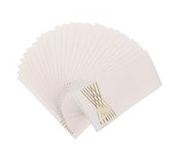 UKCOCO Lot de 25 Serviettes en Papier Jetables 20 X 10 Cm, Motif Vagues Dorées, Pliables, Douces et Absorbantes, pour Réceptions, Mariages et Fêtes Entre Amis
