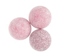 UKCOCO Lot de 3 Ballons de Foot 36mm Rouges Mats en Plastique Résistants à l'usure, Accessoires de Remplacement pour Table de Foot, Usage Intérieur et Salle de Loisirs