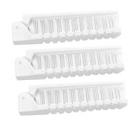 UKCOCO Lot de 3 Brosses Pliantes Antistatiques Compactes, Petites Brosses à Cheveux Portables pour Femmes et Garçon et Filles, Utilisation Voyage, Poche, Soins Capillaires Quotidiennes