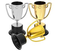 UKCOCO Lot de 3 Coupes Trophées Décoratives en Plastique Petit Trophée Délicat pour Récompense Sportive Sûr et Portable pour Événements Scolaires