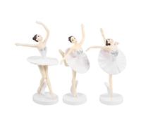 UKCOCO Lot De 3 Décorations De Ballet pour Statues De Danseuses Décorations De Gâteaux pour Sculptures De Statues De Danseuses Poupées Dansantes De