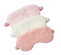 UKCOCO Lot de 3 Masques de Sommeil en Fausse Soie Douce, Légers et Opaques, Cache-œil Pratique Multicolore Bandeau Élastique, Bloquant Totalement la Lumière pour Couleur Aléatoire