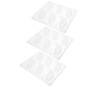 UKCOCO Lot de 3 Moules à Gâteau de Riz de Poisson Moules à Gelée et Chocolat DIY Polypropylène Résistant la Chaleur 6 Poissons par Fourniture de Pâtisserie Cuisine Créative