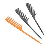 UKCOCO Lot de 3 Peignes Coiffants à Dents Larges en Plastique Pp, Design Élégant et Finition Soignée, pour Coiffer et Laver les Cheveux Abîmer